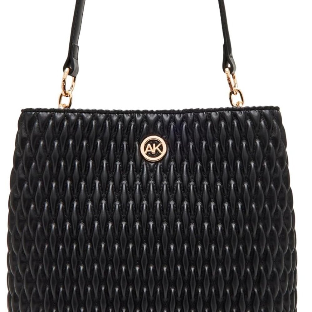 Fashionable Ruched Bucket Bag for Women - Convertible Strap & Organized Interior